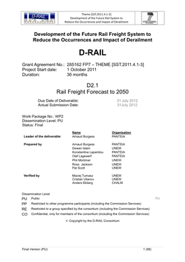 Development of the Future Rail Freight System to Reduce the Occurrences and Impact of Derailment