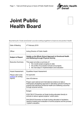 Joint Public Health Board