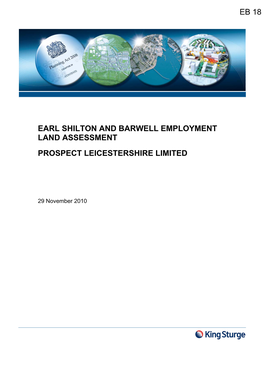 Earl Shilton and Barwell Employment Land Assessment Prospect Leicestershire Limited