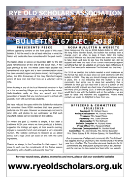 ROSA Bulletin 2018