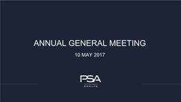 2017 General Meeting OR 2017 FY Results