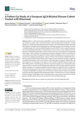 A Follow-Up Study of a European Igg4-Related Disease Cohort Treated with Rituximab