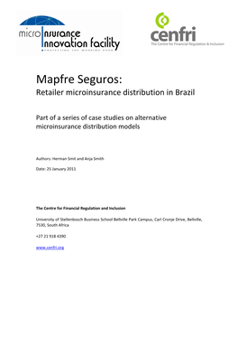 Mapfre Seguros: Retailer Microinsurance Distribution in Brazil