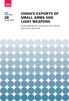 China's Exports of Small Arms and Light Weapons
