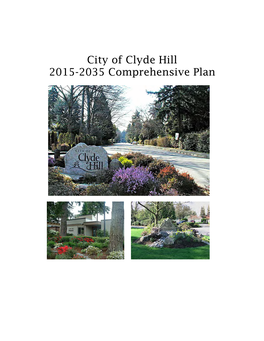 City of Clyde Hill 2015-2035 Comprehensive Plan