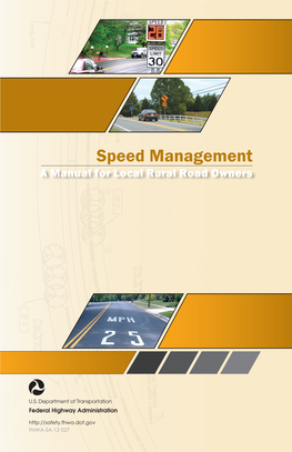 Speed Management: a Manual for Local Rural Road Owners