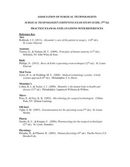 Exam #6: Explanations with References