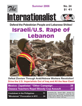 Israeli/U.S. Rape of Lebanon