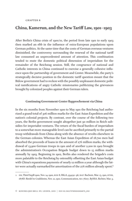 China, Kamerun, and the New Tariff Law, 1901–1903