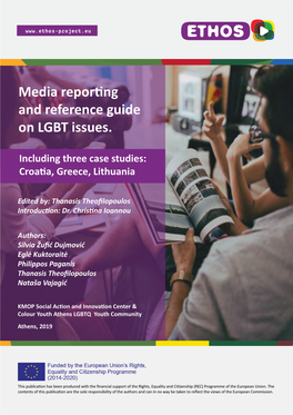 Media Reporting and Reference Guide on LGBT Issues