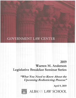 What You Need to Know About the Upcoming Redistricting Process Tuesday, April 9, 2019