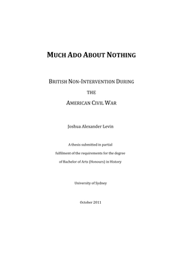 Much Ado About Nothing