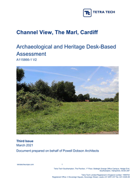 Channel View, the Marl, Cardiff Archaeological and Heritage Desk