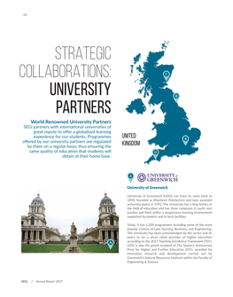 Strategic Collaborations: University Partners (Continued)