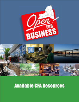 Available CFA Resources NYS Consolidated Funding Application (CFA)
