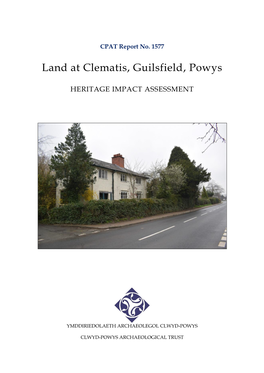 Land at Clematis, Guilsfield, Powys
