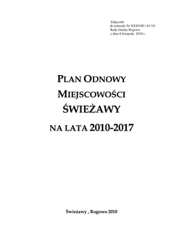 Świeśawy 2010-2017