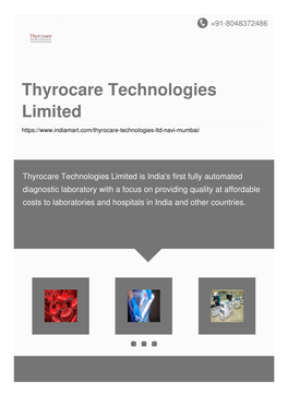 Thyrocare Technologies Limited