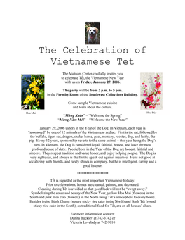 The Celebration of Vietnamese Tet