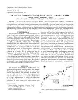 MUSSELS of the MOUNTAIN FORK RIVER, ARKANSAS and OKLAHOMA Daniel E