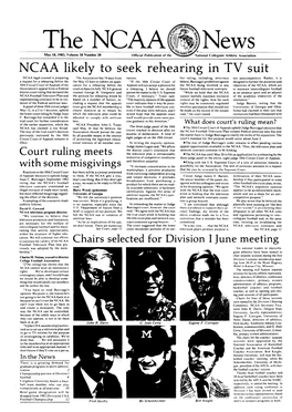 THE NCAA NEWS/May 18.1983 3 Elsewhere Demand for Graduate Programs in Education in Sports Administration Grows by .Jeffrey S