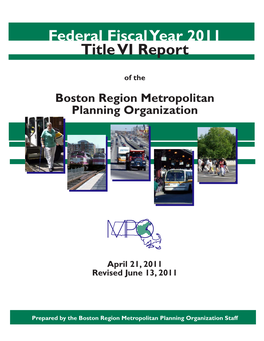 Federal Fiscal Year 2011 Title VI Report