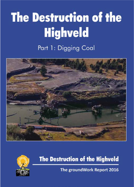 The Destruction of the Highveld Digging Coal the Groundwork Report 2016