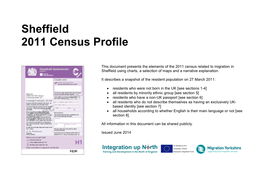 Sheffield 2011 Census Profile