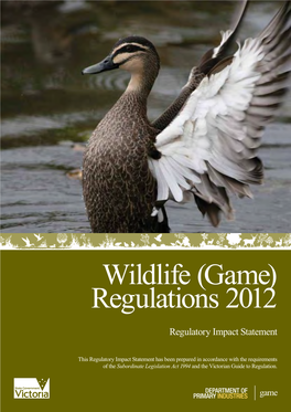 Wildlife (Game) Regulations 2012