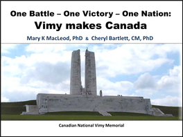 Vimy Makes Canada