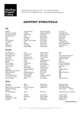 Geoffrey Streatfeild