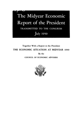 Economic Report of the President Midyear 1950