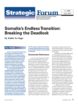 Somalia's Endless Transition