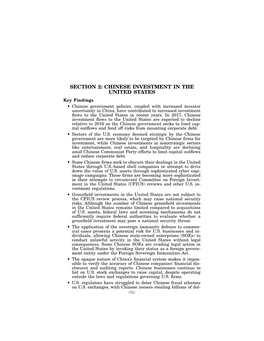 Section 2: Chinese Investment in the United States