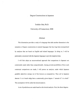 Degree Constructions in Japanese.Pdf