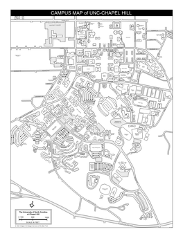 CAMPUS MAP of UNC-CHAPEL HILL E Office & K University Dist