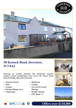 Offers Over £110,000 58 Kessock Road, Inverness, IV3