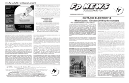 Ontario Election'14