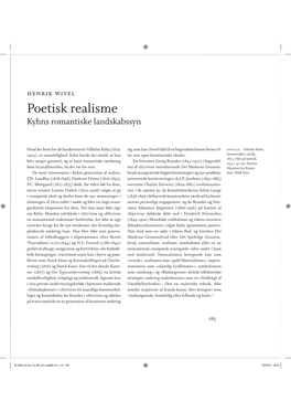 Poetisk Realisme Kyhns Romantiske Landskabssyn