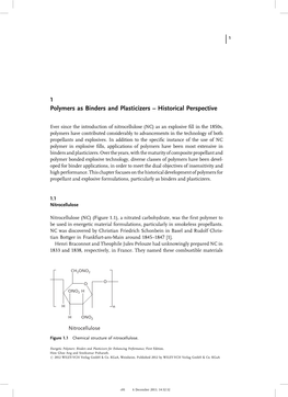 Polymers As Binders and Plasticizers – Historical Perspective