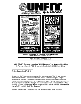 Skin GRAFT Records Launches 