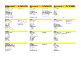 Bekerronde 1 D-PUPILLEN Bekerronde 1 E-PUPILLEN Bekerronde 1 F-PUPILLEN