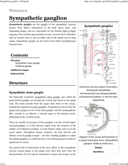 Sympathetic Ganglion - Wikipedia