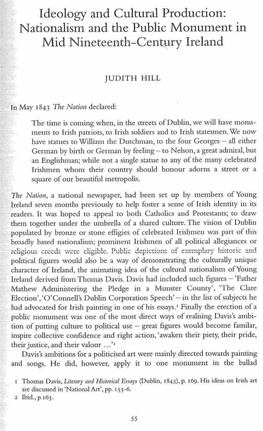 Nationalism and the Public Monument in Mid Nineteenth-Century Ireland