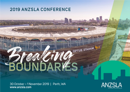 2019 Anzsla Conference