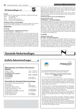 Amtliche Bekanntmachungen KW38