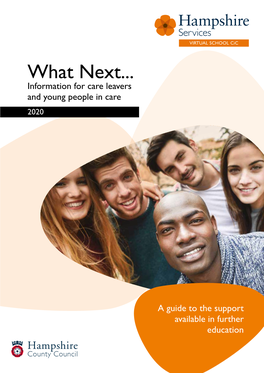 What Next... Information for Care Leavers and Young People in Care 2020
