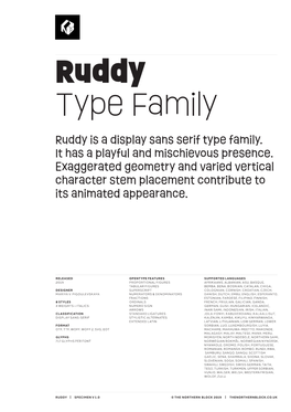 Ruddy Type Family