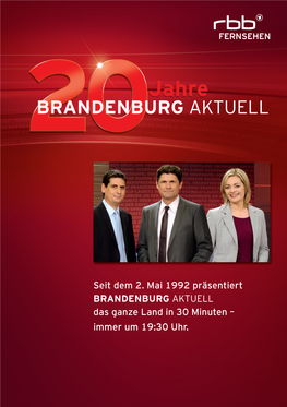 20 Jahre Brandenburg Aktuell