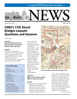 CHRS's 11Th Street Bridges Lawsuit